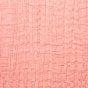 Musselina coral, gaze dupla coral, tecido 100% algodão, roupa de cama para bebês, guardanapos de festa, cortina de gaze