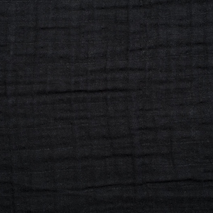 Last Fat Quarter- Black Muslin, Black Double Gauze, 100% cotton Swaddle Fabric, summer scarf, party napkins, gauze curtain