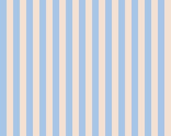 Rifle Paper Co, Primavera RP309-PE2, Cabana Stripe, Periwinkle Fabric, 100% quilting cotton, quilt weight fabric