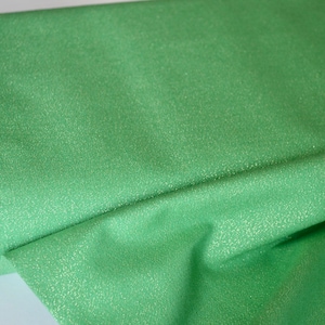 Emerald Glimmer 206409 Organic Solid Cotton Fabric, Yarn dyed organic, Green Metallic Quilting Cotton, Glimmers Solids Cloud9
