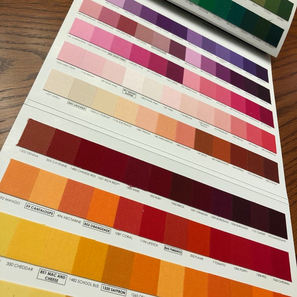 Kona Color Card, New Kona 365 Solid Color Card, Kona Swatches, Cotton Solid Fabric Chart, Quilting Cottons, Robert Kaufman Fabrics