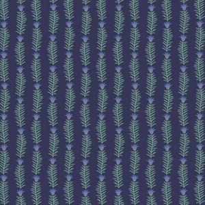 RP707-NA1M Eden - Navy Metallic Stoff, Camont Kollektion, Baumwolle und Stahl, Quiltgewicht Baumwolle
