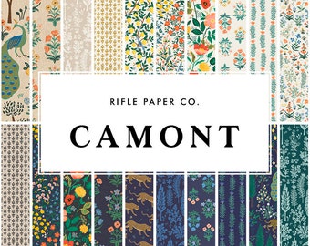 Camont Bundle of 32 prints - by Rifle Paper Co & Cotton+Steel - 100% fine cotton, quilting cotton, Cut to size