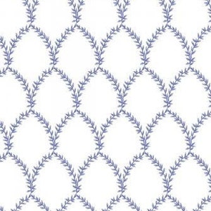 Strawberry Fields collection, RP404-PE4 Laurel Periwinkle Fabric, Rifle Paper Co, 100% quilting cotton,