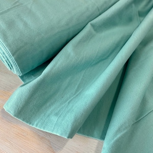 Solid Turquoise Organic Flannel Fabric, Organic Cotton, Solid Turquoise Flannel from Fanfare Cloud9 Collective By Rae Hoekstra