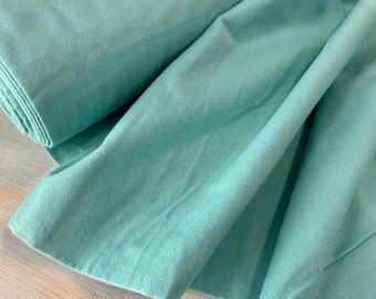 Solid Turquoise Organic Flannel Fabric, Organic Cotton, Solid Turquoise Flannel from Fanfare Cloud9 Collective By Rae Hoekstra