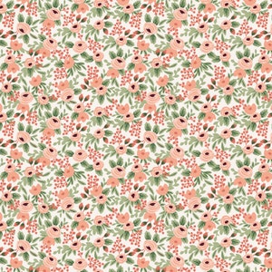 Garden Party Rose- Rose Fabric RP305-RO6, 100% fine quilting fabric, Cotton n Steel & Rifle Paper co