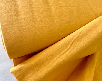 Solid Yellow Organic Flannel Fabric, Organic Cotton, Solid Yellow Flannel from Fanfare Cloud9 Collective By Rae Hoekstra