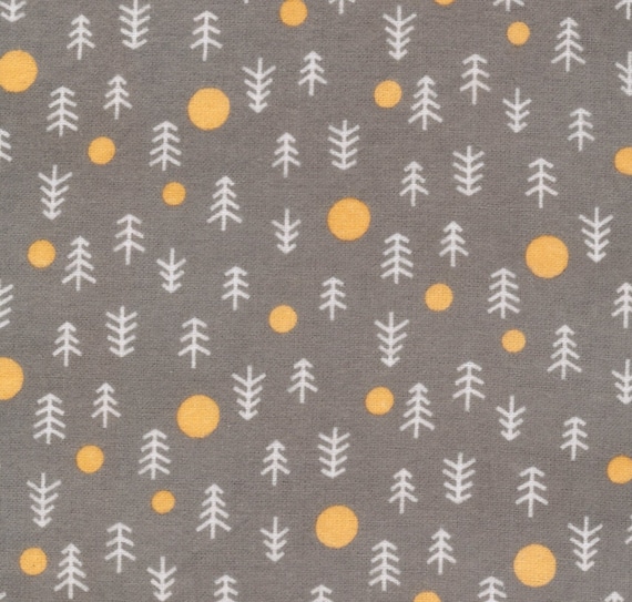 Solid Grey - Winter Forest by Lemonni - Cloud 9 Fabrics - Flannel Solid Grey - Winter Forest by Lemonni - Cloud 9 Fabrics - Flannel