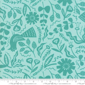 Last Piece-Seafoam 16712 18 Moda Fabrics, Green Fabric, Apparel Fabric, Quilting cotton, Yucatan Collection by Annie Brady