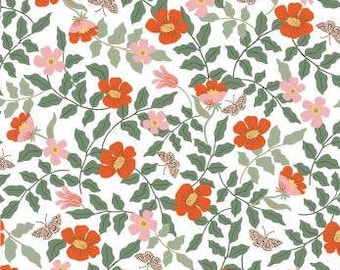 Erdbeerfelder Sammlung, RP402-IV2 Primrose Elfenbein Stoff, Gewehr Papier Co, 100 % Quilten Baumwolle,