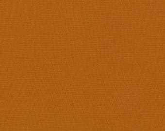 Kona Cotton Solid Fabric, 857 ROASTED PECAN, Quilting Cotton, SOLID Brown Fabric, Apparel Fabric, Robert Kaufman Fabrics