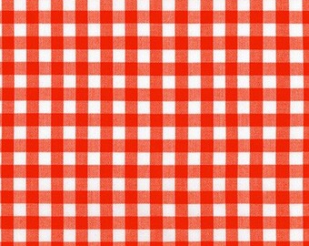 FLAME 3/8" Plaid Woven 17722-101, Gingham Reversible Plaid, Kitchen Window Woven, Yarn Dyed Fabric, Apparel Fabric, Robert Kaufman