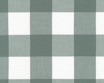SHALE 2" Plaid Woven, Buffalo Reversible Plaid, Kitchen Window Woven, Yarn Dyed Fabric, Apparel Fabric, Robert Kaufman