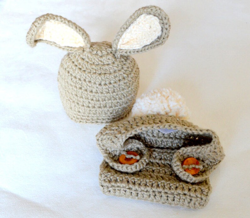 Crochet pattern pdf Bunny Hat Baby Girl Boy. Photography prop. Birthday gift 4 sizes 027 image 2