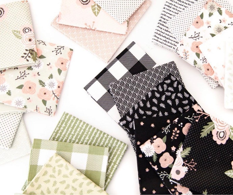 Metallic Cotton Fabric Rose Gold Sparkle Cotton Riley Blake Designs Modern Farmhouse Main Black Sparkle Quilting Cotton