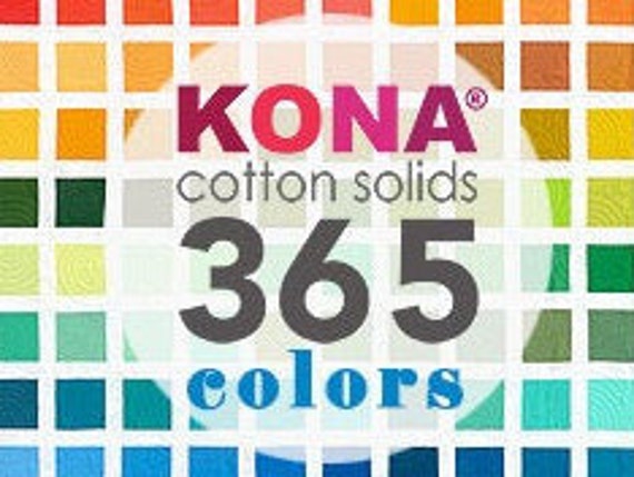 Kona Fabric Color Chart