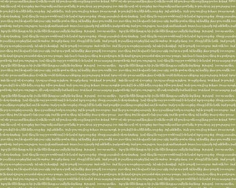 Modern Farmhouse Buffalo Words Green, Quilting Cotton Fabric, Quilting Cotton, Riley Blake Designs, Avocado White Cotton,