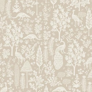 RP708-KH2 Menagerie Silhouette - Khaki Stoff, Camont Kollektion, Baumwolle und Stahl, Quiltgewicht Baumwolle