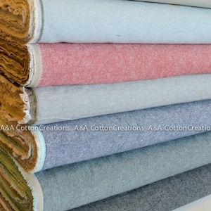OYSTER 1268 Linen Essex Yarn Dyed fabric, Quilt Backing, Quilting fabric, Apparel Fabric, Linen cotton fabric, Robert Kaufman image 2