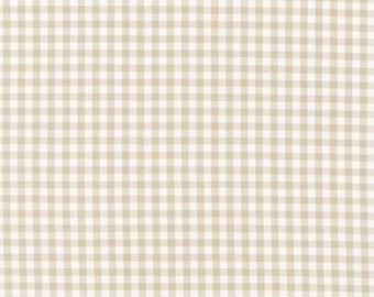 A Walk on the Prairie Plaid Khaki C15238- Riley Blake Designs- Khaki/Beige- Plaid- Buffalo Check- Quilting Cotton Fabric