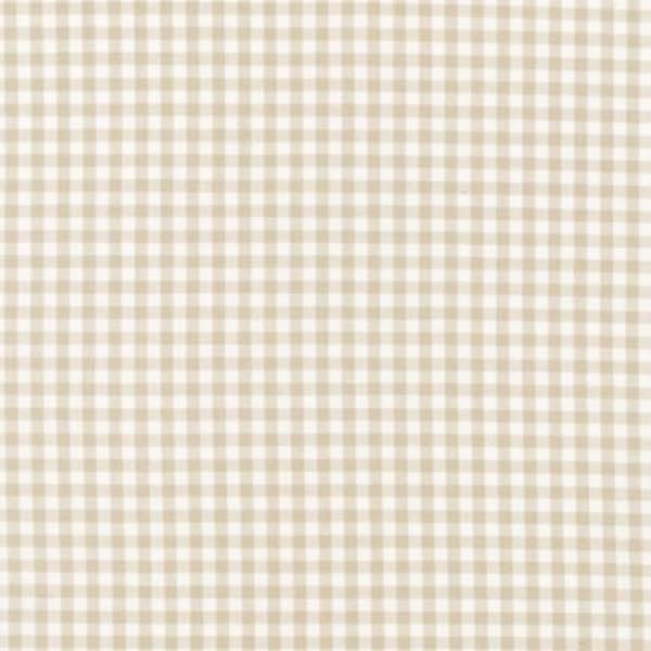 Last pieces Sand 1/8" Plaid Cotton, Carolina Gingham, Beige Yarn Dyed Fabric, Quilting fabric, Plaid cotton, Robert Kaufman