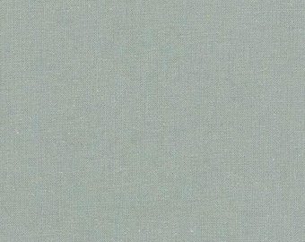 Dusty Blue 362 Linen Essex Yarn Dyed fabric, Quilt Backing, Quilting fabric, Apparel Fabric, Linen cotton fabric, Robert Kaufman