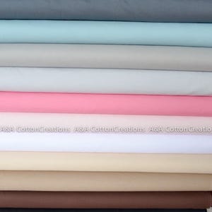 Kona Cotton Solid Fabric, PEARL PINK 1283 , Quilting Cotton, SOLID Light pink Fabric, Apparel Fabric, Robert Kaufman Fabrics image 2