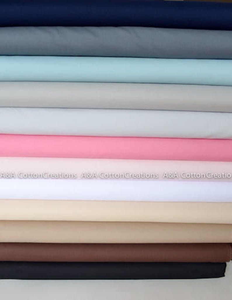 Kona Cotton Solid Fabric, PEARL PINK 1283 , Quilting Cotton, SOLID Light pink Fabric, Apparel Fabric, Robert Kaufman Fabrics image 2