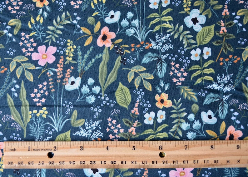 Amalfi Herb Garden Natural Unbleached quilting cotton Fabric,CottonSteel Rifle Paper Co, Amalfi Collection,Flower Fabric, image 5