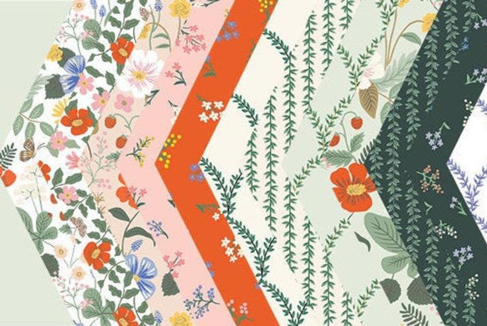 Rifle Paper Co Strawberry Fields Collection of 10x10 Pack Etsy