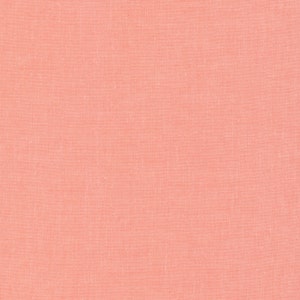 ORGANIC Coral Solid Cotton Fabric, Quilting Weight, Cirrus Solids from Cloud9 917