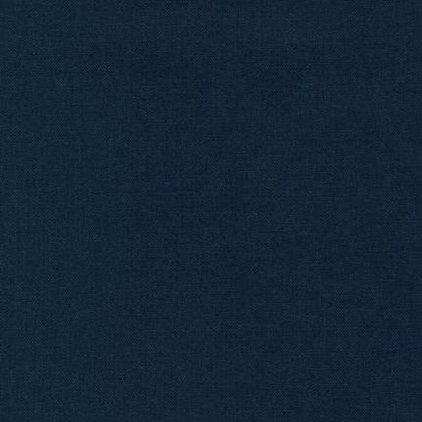 Essex 1243 Navy Linen, Navy Linen cotton, Quilt Backing, Quilting fabric, Apparel Fabric, Linen cotton fabric, Robert Kaufman