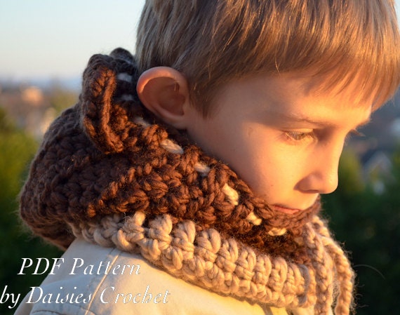 Child Crochet Infinity Scarf Pattern Infinity Scarf Crochet Hooded