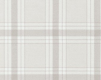 Last pieces BONE Mammoth Flannel Fabric, 19669-284 Plaid Flannel, Apparel fabric, Fabric by Yards, Robert Kaufman