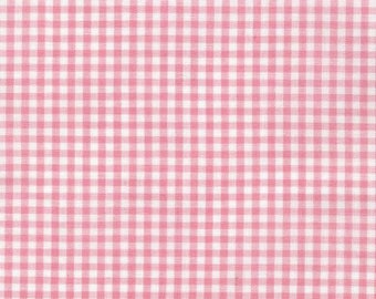 Últimas piezas de algodón a cuadros rosa de 1/8", Carolina Gingham, tela teñida en hilo, tela para acolchado, tela para prendas de vestir, algodón a cuadros, Robert Kaufman