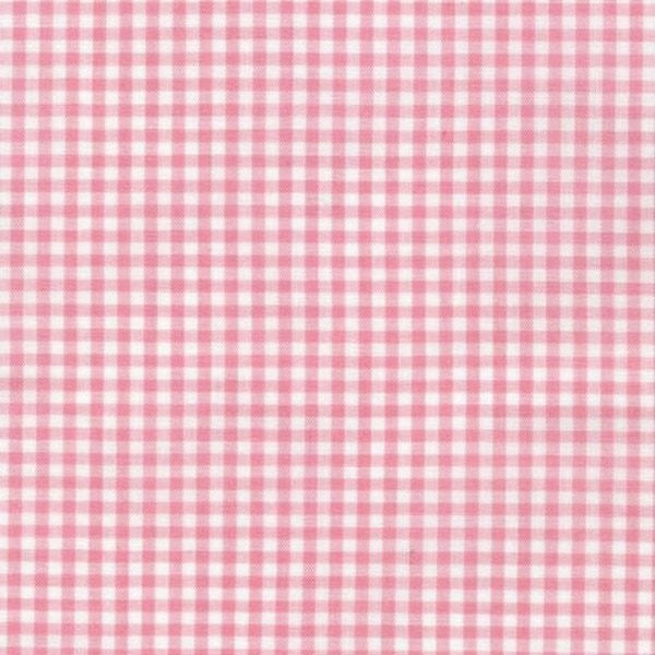 Pink 1/8" Plaid Cotton, Carolina Gingham, Yarn Dyed Fabric, Quilting fabric, Apparel Fabric, Plaid cotton, Robert Kaufman