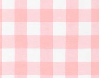 Petal 1" Plaid Cotton, Yarn Dyed Carolina Gingham, Pink Fabric, Quilting fabric, Apparel Fabric, Plaid cotton, Robert Kaufman