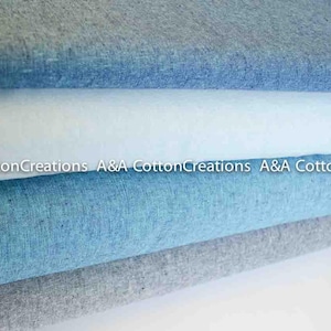 Linen Essex Linen Bundle of 4, Yarn Dyed fabric, Quilt Backing, Quilting fabric, Apparel Fabric, Linen cotton fabric, Robert Kaufman