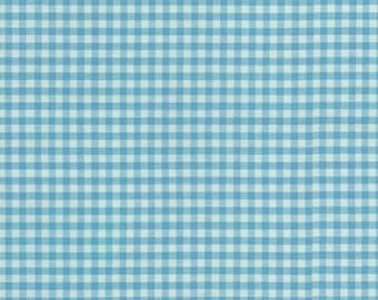 Pond 1/8" Plaid Cotton, Carolina Gingham, Yarn Dyed Fabric, Blue Quilting fabric, Apparel Fabric, Plaid cotton, Robert Kaufman