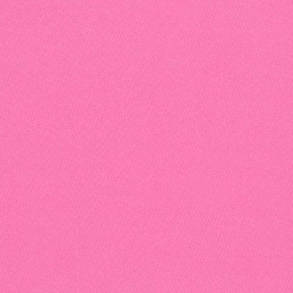 Kona Cotton Solid Fabric, 845 SASSY PINK, Quilting Cotton, SOLID Pink Fabric, Apparel Fabric, Robert Kaufman Fabrics