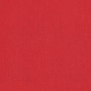 May include: Solid red fabric with a subtle woven texture.