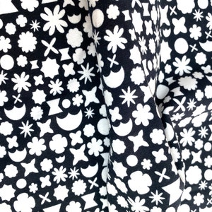 50% SALE-Jersey Knit Cotton Fabric, Fat Quarters ONLY, Polygons Callalily in Knit, Geometric Bliss Collection, Cotton Knit Fabric