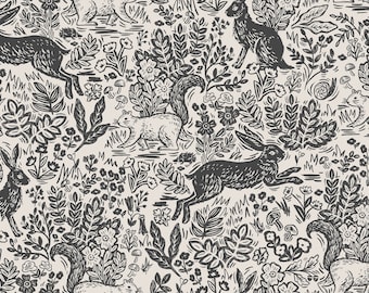Fable in cream, Wildwood, Rifle Paper Co fabric, Cotton + Steel