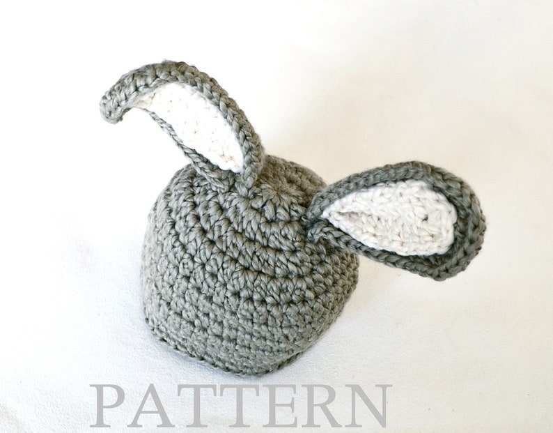 Crochet pattern pdf Bunny Hat Baby Girl Boy. Photography prop. Birthday gift 4 sizes 027 image 1