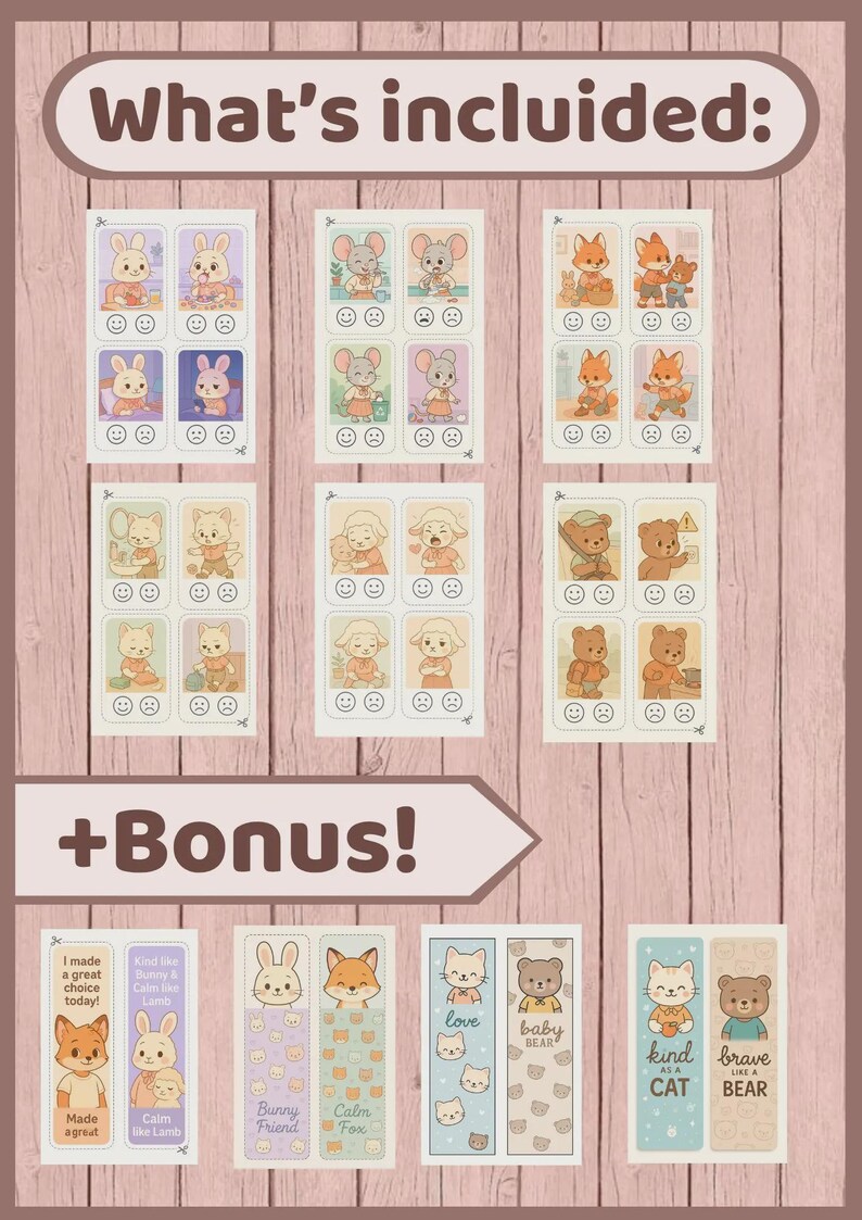 Behavior Sorting Cards for Kids – Emotional Learning Activity With ...