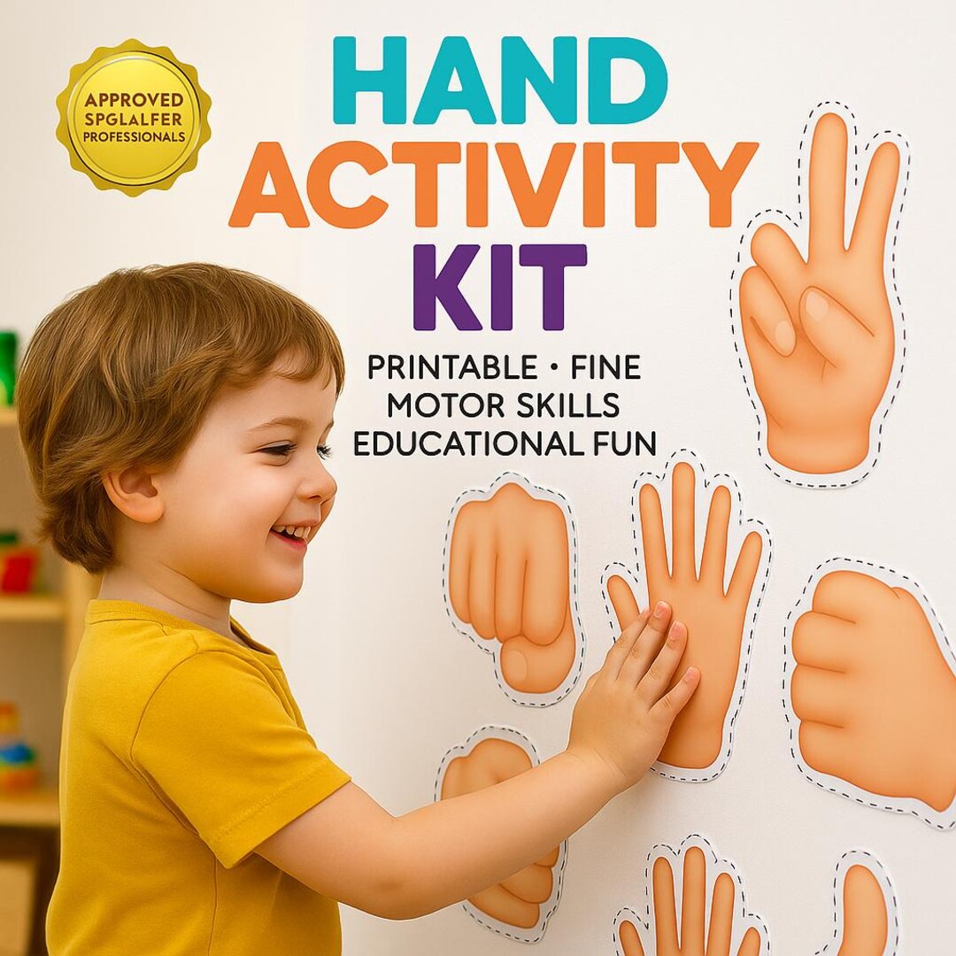 Hand Activity Kit Printable: Fine Motor Skills Game for Kids - Etsy