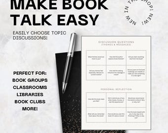 Book Discussion Questions Printable: Book Club Prompts (PDF Download)