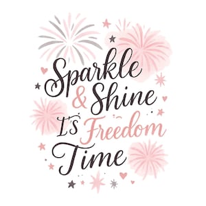 Sparkle & Shine 4 juli, png PNGEgg | Bohoroze sublimatieontwerp | Directe download voor shirts, mokken en babyoutfits