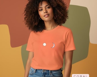 Minimalistyczna koszulka unisex z grafiką | Bawełniana koszulka | Czysty design